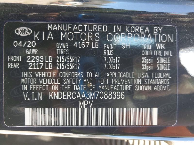 Photo 14 from auction – 2021 KIA SELTOS with VIN KNDERCAA3M7088396