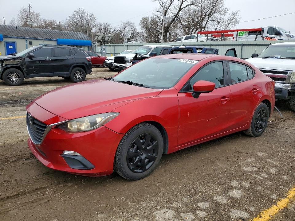 MAZDA 3 2014 with VIN JM1BM1U70E1203370 - Photo from auction