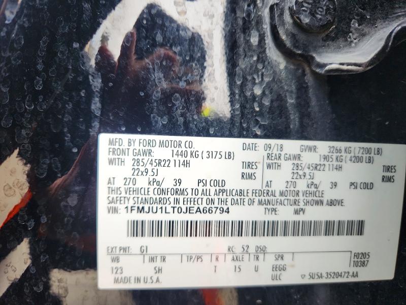 Photo 14 from auction – 2018 FORD EXPEDITION with VIN 1FMJU1LT0JEA66794