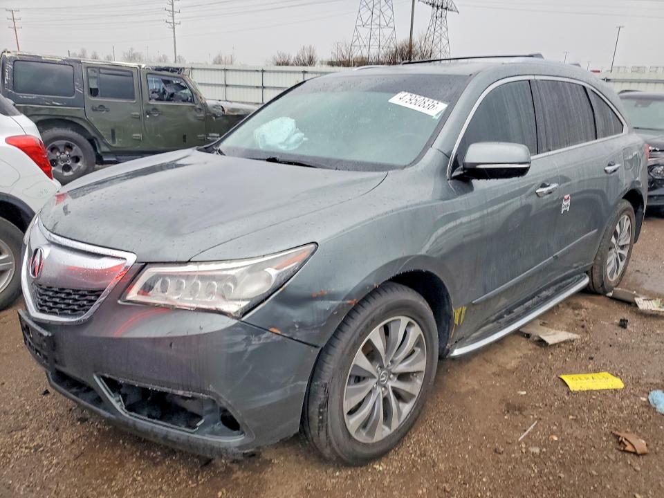 ACURA MDX 2014 with VIN 5FRYD4H4XEB011455 - Photo from auction