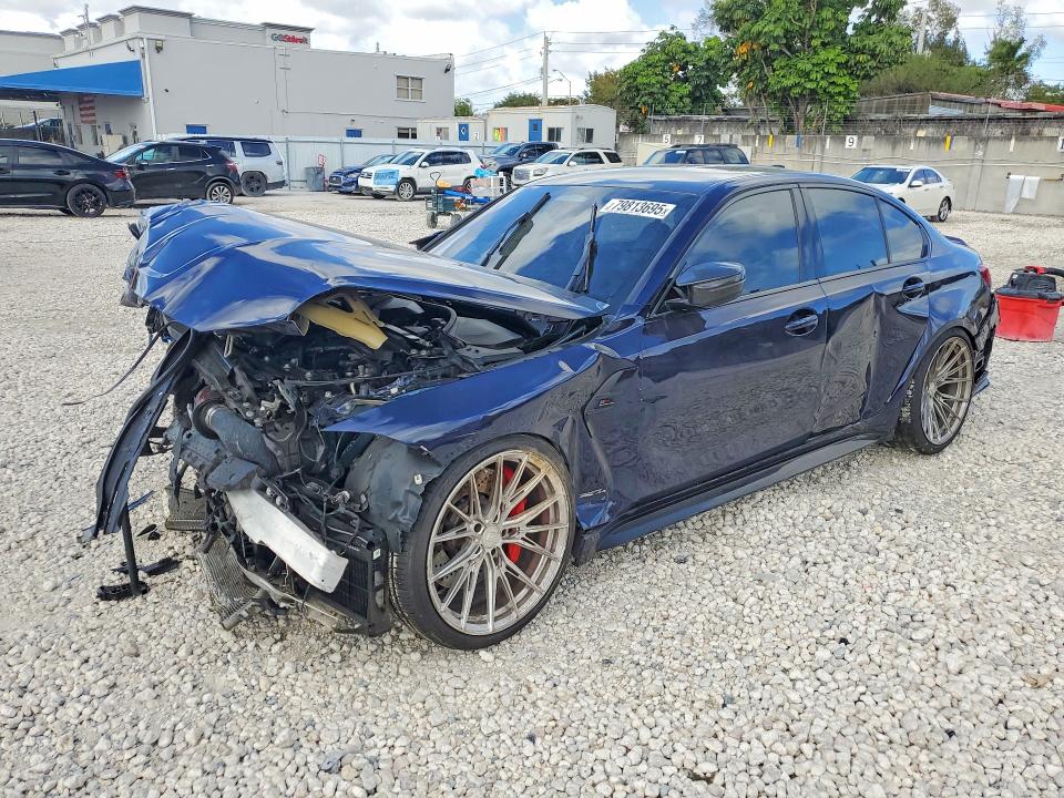 BMW M3 2022 with VIN WBS33AY0XNFM81189 - Photo from auction