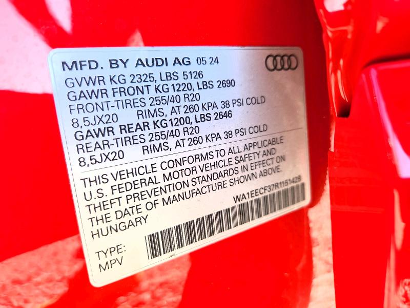 Zdjęcie 14 z aukcji – 2024 AUDI Q3 z VIN WA1EECF37R1151428