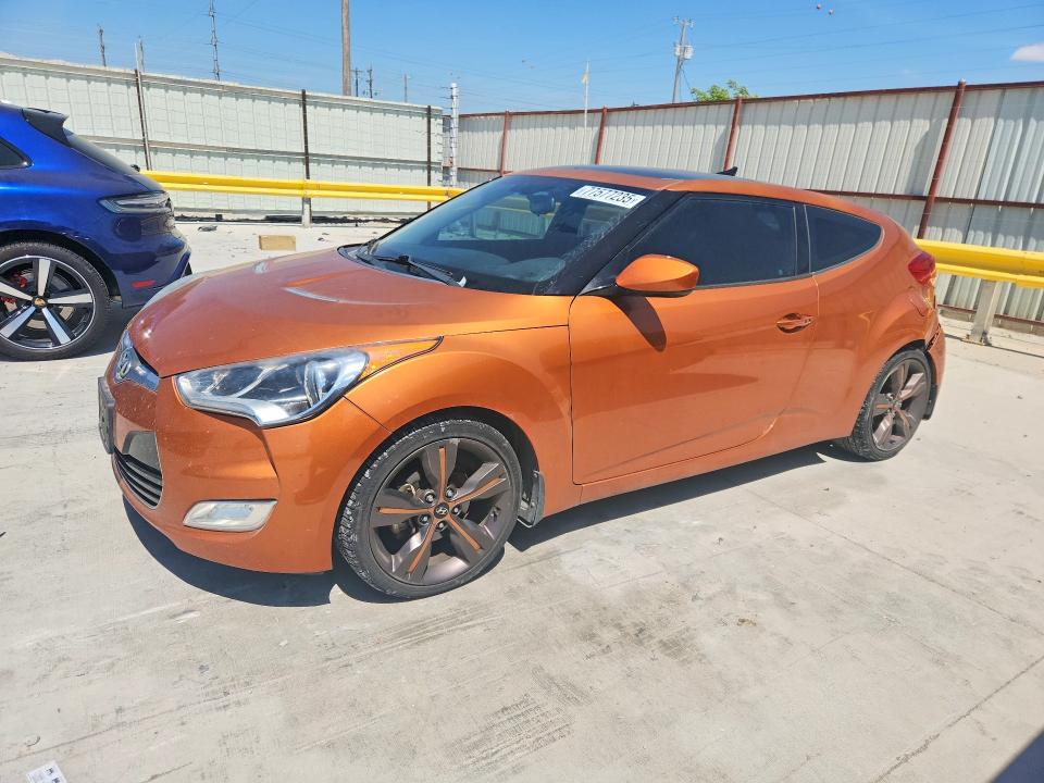 HYUNDAI VELOSTER 2015 with VIN KMHTC6AD4FU238780 - Photo from auction