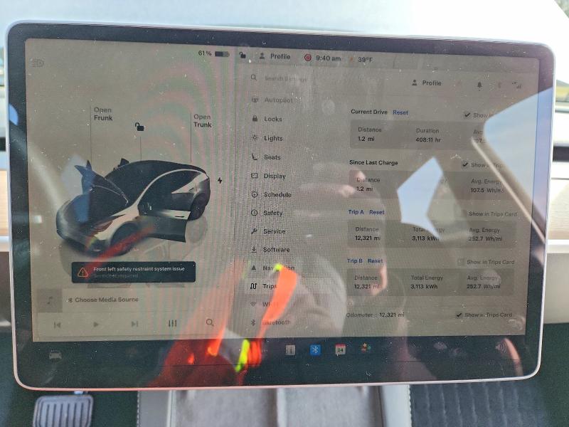 Photo 9 from auction – 2024 TESLA MODEL Y with VIN 7SAYGDEE9RA321656