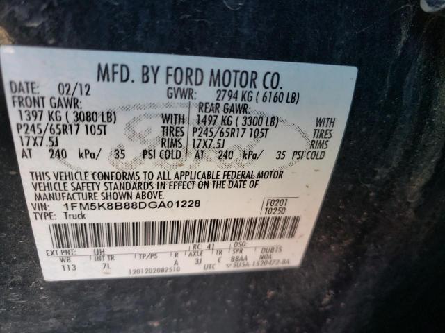 Photo 14 from auction – 2013 FORD EXPLORER with VIN 1FM5K8B88DGA01228