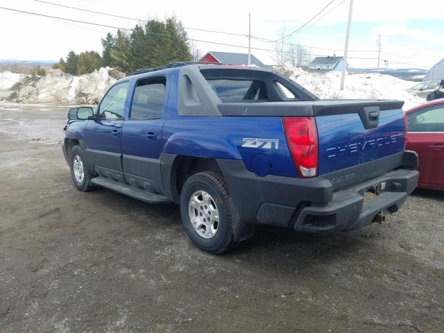 Photo 2 from auction – 2003 CHEVROLET AVALANCHE with VIN 3GNEK13T23G259687