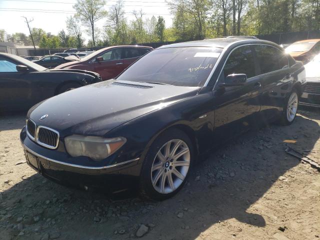 BMW 745 LI 2003 with VIN WBAGN63493DR12766 - Photo from auction