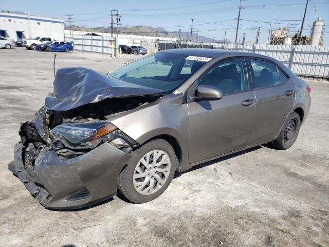 TOYOTA COROLLA L 2018 with VIN 5YFBURHE6JP778585 - Photo from auction