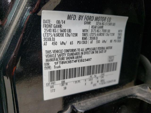 Photo 14 from auction – 2015 FORD F350 SUPER with VIN 1FT8W3BT4FEB23497