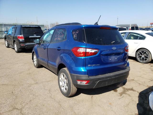 Photo 2 from auction – 2020 FORD ECOSPORT S with VIN MAJ3S2GE2LC337590