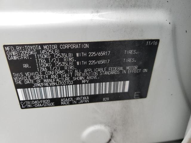 Photo 14 from auction – 2017 TOYOTA RAV4 LE with VIN JTMZFREV8HJ702703