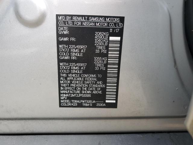 Photo 14 from auction – 2018 NISSAN ROGUE S with VIN KNMAT2MT2JP533181