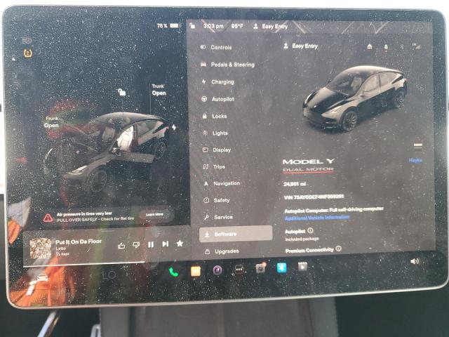 Photo 9 from auction – 2022 TESLA MODEL Y with VIN 7SAYGDEF4NF559291