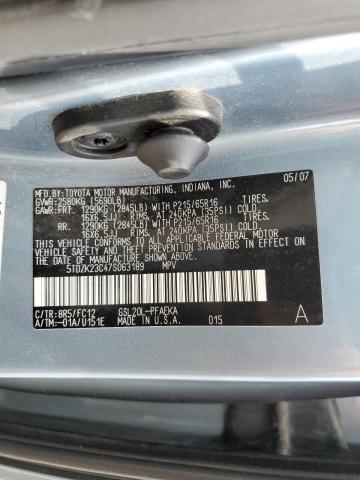 Photo 14 from auction – 2007 TOYOTA SIENNA CE with VIN 5TDZK23C47S063189