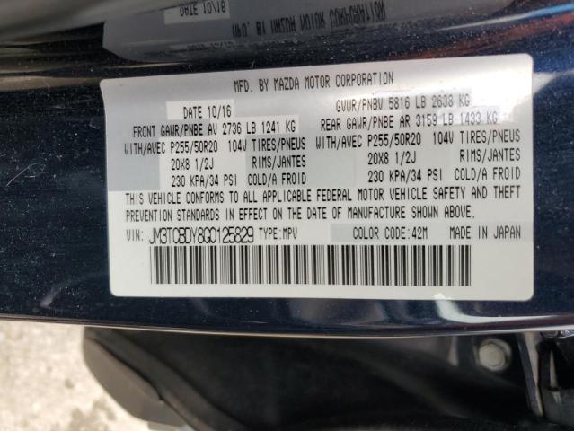 Photo 14 from auction – 2016 MAZDA CX-9 GRAND with VIN JM3TCBDY8G0125829