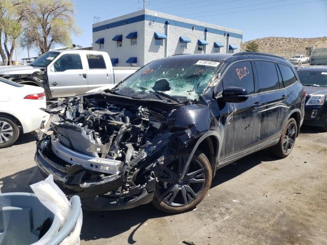 HONDA PILOT BLAC 2022 with VIN 5FNYF6H7XNB014468 - Photo from auction