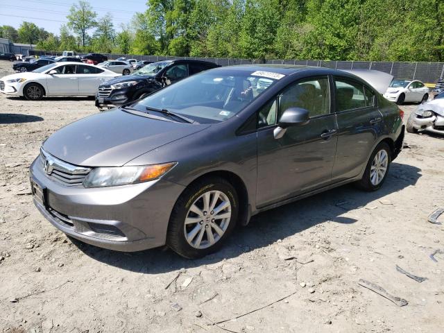 HONDA CIVIC EX 2012 with VIN 2HGFB2F8XCH573678 - Photo from auction