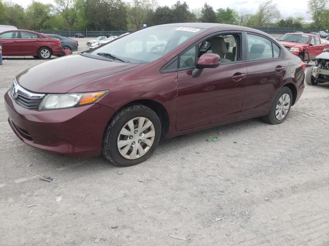 HONDA CIVIC LX 2012 with VIN 19XFB2F57CE102202 - Photo from auction