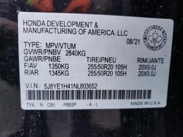 Photo 14 from auction – 2022 ACURA MDX TECHNO with VIN 5J8YE1H41NL803652