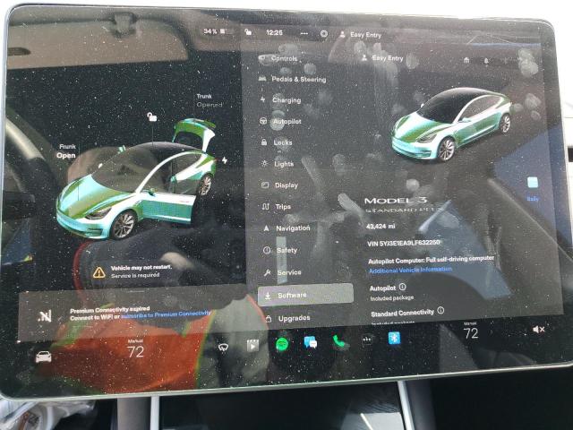 Photo 9 from auction – 2020 TESLA MODEL 3 with VIN 5YJ3E1EA9LF632250
