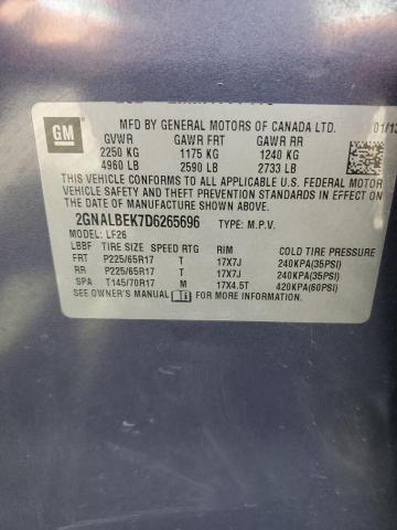 Photo 14 from auction – 2013 CHEVROLET EQUINOX LS with VIN 2GNALBEK7D6265696