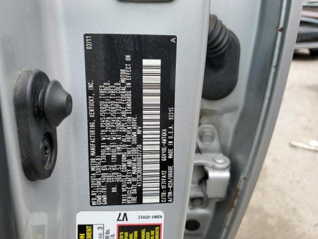 Photo 14 from auction – 2011 TOYOTA VENZA with VIN 4T3ZK3BB0BU037730
