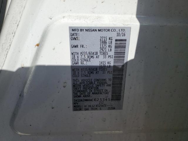 Photo 14 from auction – 2017 NISSAN PATHFINDER with VIN 5N1DR2MM4HC625345