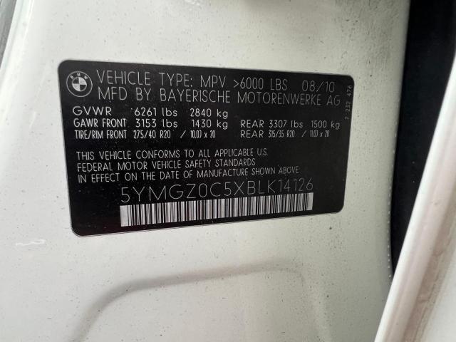 Photo 10 from auction – 2011 BMW X6 M with VIN 5YMGZ0C5XBLK14126