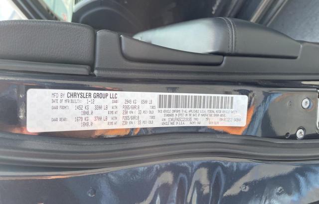 Photo 10 from auction – 2012 JEEP GRAND CHER with VIN 1C4RJFAG5CC219185