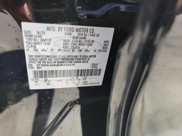 Photo 10 from auction – 2013 FORD EDGE SPORT with VIN 2FMDK3AK4DBA58836