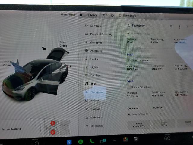 Photo 9 from auction – 2020 TESLA MODEL Y with VIN 5YJYGDEE8LF029651