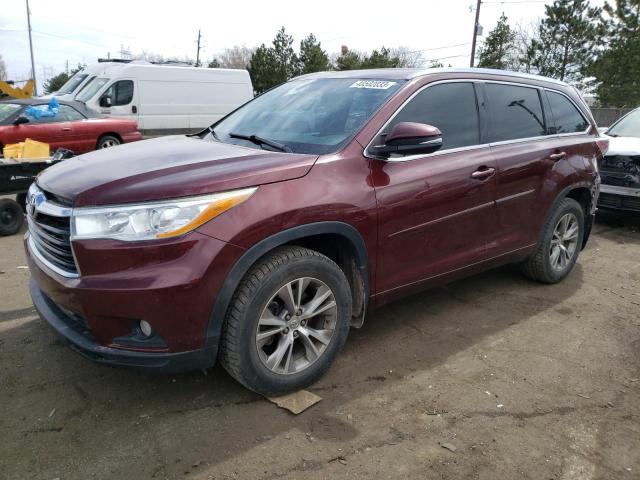 TOYOTA HIGHLANDER 2014 с VIN 5TDJKRFH1ES015045 - Фото с аукциона