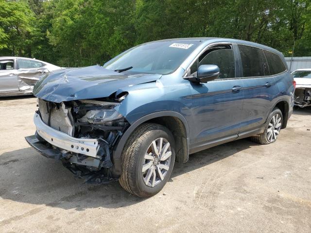 HONDA PILOT EXL 2021 with VIN 5FNYF6H56MB097863 - Photo from auction
