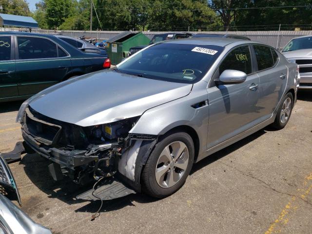 KIA OPTIMA HYB 2015 with VIN KNAGM4AD9F5089359 - Photo from auction