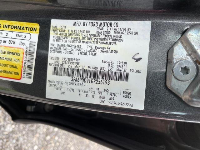 Photo 10 from auction – 2016 FORD FUSION TIT with VIN 3FA6P0D91GR256193