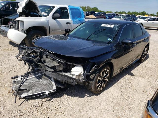 HONDA CIVIC EX 2022 with VIN JHMFE1F70NX005962 - Photo from auction