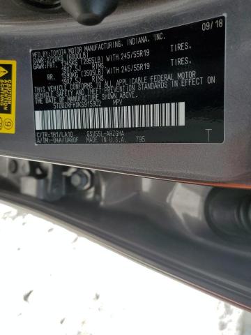 Photo 14 from auction – 2019 TOYOTA HIGHLANDER with VIN 5TDDZRFHXKS915902