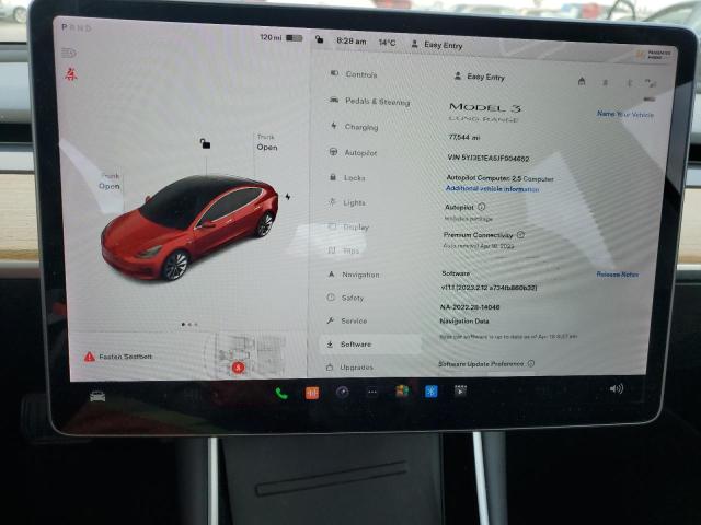 Photo 9 from auction – 2018 TESLA MODEL 3 with VIN 5YJ3E1EA5JF004652