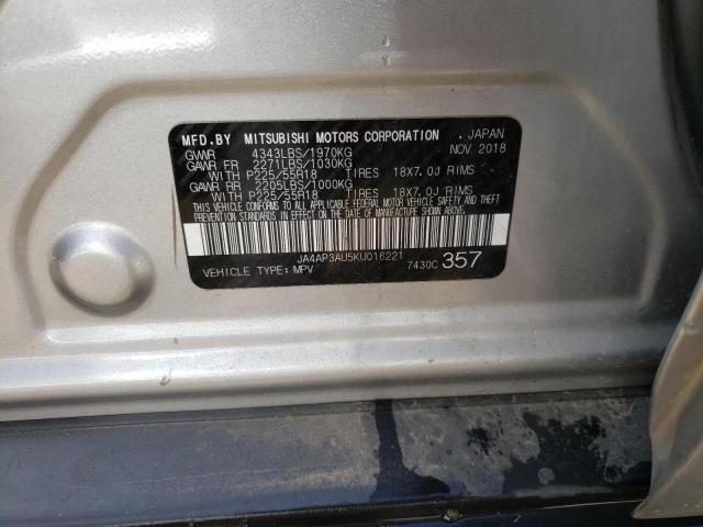 Photo 14 from auction – 2019 MITSUBISHI OUTLANDER with VIN JA4AP3AU5KU016221