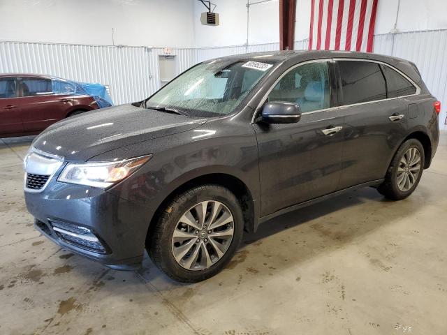 ACURA MDX TECHNO 2016 with VIN 5FRYD3H41GB009901 - Photo from auction