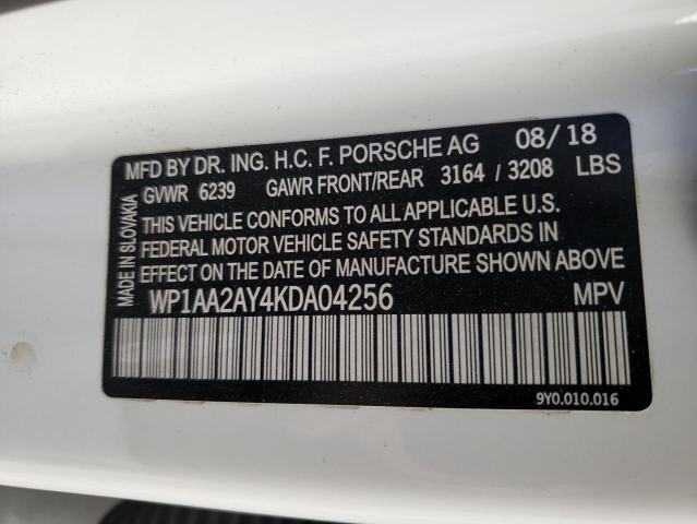 Photo 14 from auction – 2019 PORSCHE CAYENNE with VIN WP1AA2AY4KDA04256