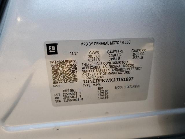 Photo 14 from auction – 2018 CHEVROLET TRAVERSE L with VIN 1GNERFKWXJJ151897