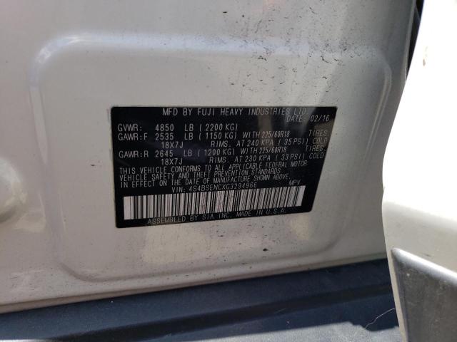 Photo 14 from auction – 2016 SUBARU OUTBACK 3. with VIN 4S4BSENCXG3294966