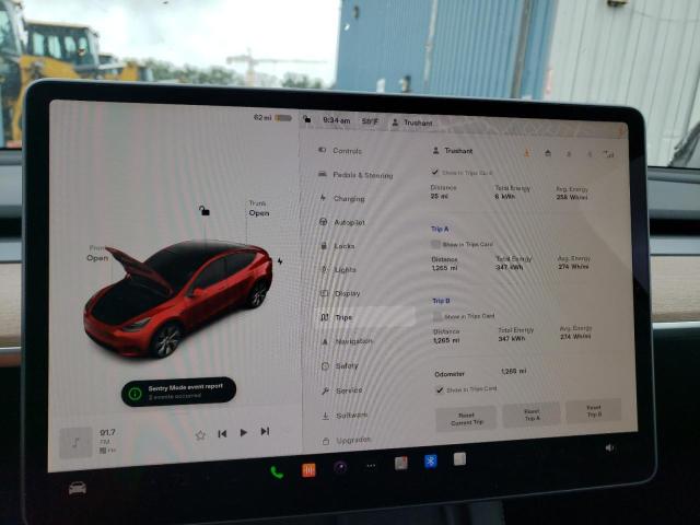 Photo 9 from auction – 2023 TESLA MODEL Y with VIN 7SAYGDEE2PA064207