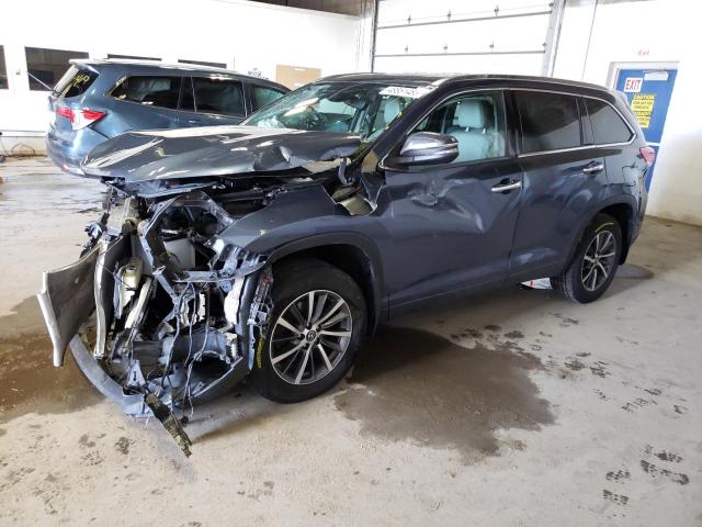 TOYOTA HIGHLANDER 2018 with VIN 5TDJZRFHXJS902262 - Photo from auction