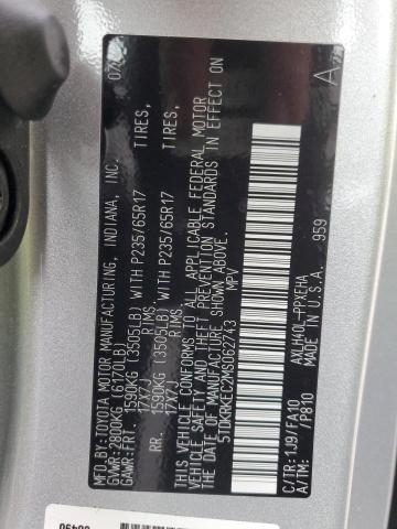 Photo 14 from auction – 2021 TOYOTA SIENNA LE with VIN 5TDKRKEC2MS062743