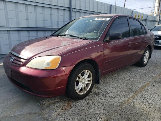 Photo 1 from auction – 2003 HONDA CIVIC LX with VIN 2HGES15563H596291