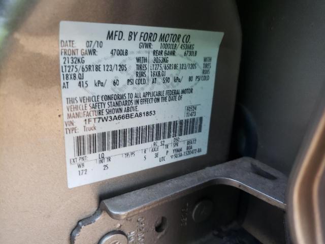 Photo 10 from auction – 2011 FORD F350 SUPER with VIN 1FT7W3A66BEA81853