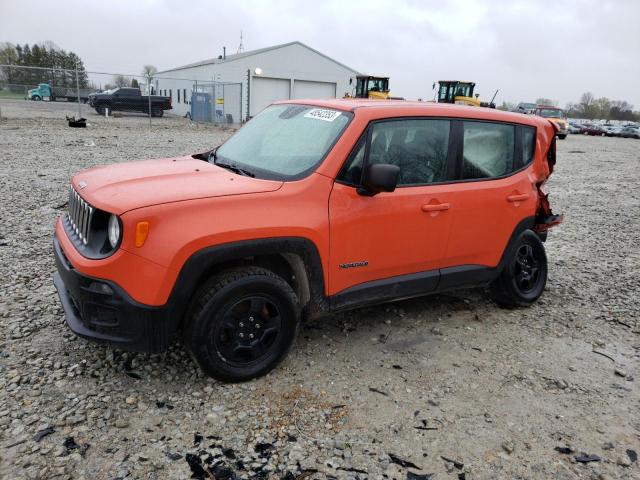 JEEP RENEGADE S 2017 with VIN ZACCJBAB4HPF95463 - Photo from auction