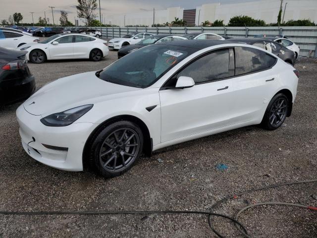 TESLA MODEL 3 2021 with VIN 5YJ3E1EA8MF046155 - Photo from auction